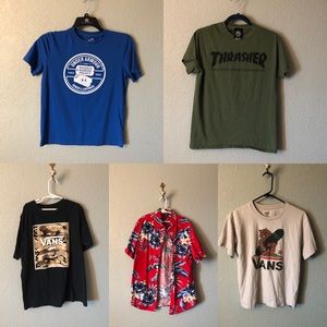 Bundle of 5 young men’s shirts boys med-Men’s smal